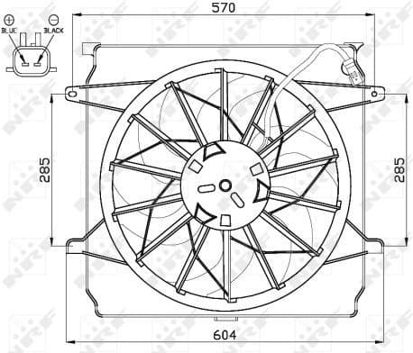 Fan, engine cooling 47529