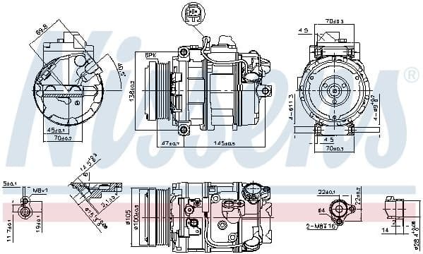 Compressor, air conditioning ** FIRST FIT ** 89212