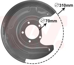 Brake protection plate 0315374