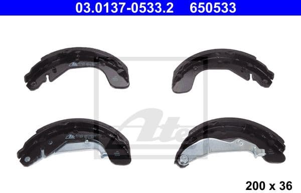 Brake Shoe Set 03.0137-0533.2 - image 2