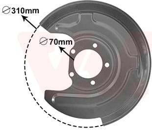 Brake protection plate 0315373