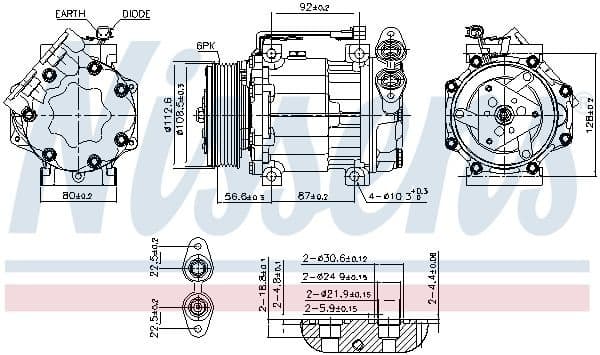 Compressor, air conditioning ** FIRST FIT ** 890584