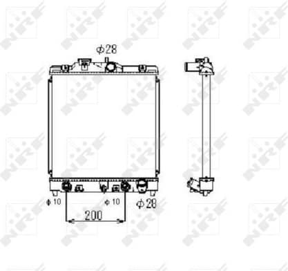 Radiator, engine cooling 516356