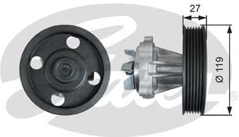 Water Pump, engine cooling WP0120