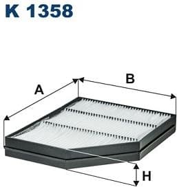 Filter, cabin air K1358
