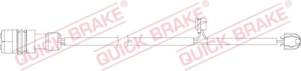 Warning Contact, brake pad wear WS0338A