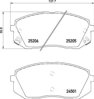 Brake Pad Set, disc brake PRIME LINE P30093