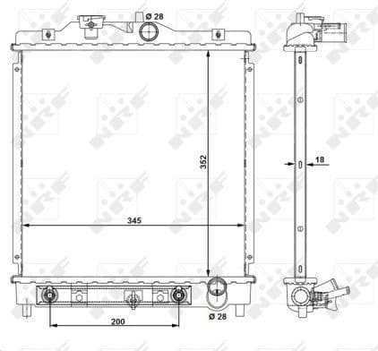 Radiator, engine cooling EASY FIT 516355
