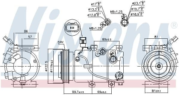 Compressor, air conditioning ** FIRST FIT ** 890241