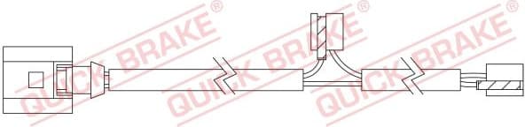 Warning Contact, brake pad wear WS0426A