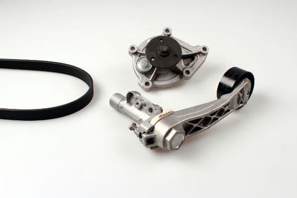 Water Pump + V-ribbed Belt Kit PK08100