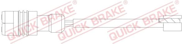 Warning Contact, brake pad wear WS0388A