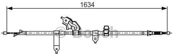 Cable Pull, parking brake 1987482222