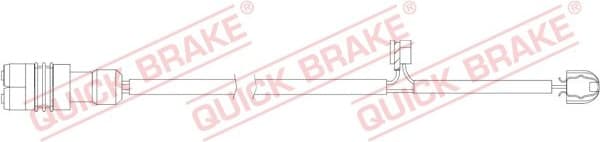 Warning Contact, brake pad wear WS0336A