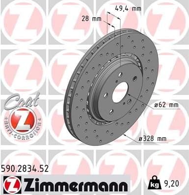 Brake Disc SPORT BRAKE DISC Z 590.2834.52