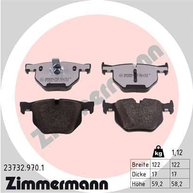 Brake Pad Set, disc brake rd:z 23732.970.1