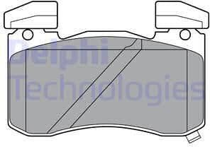 Brake Pad Set, disc brake LP3396