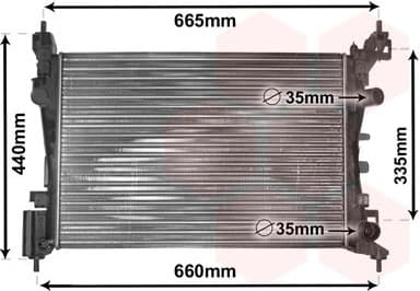Radiator, engine cooling 37002408