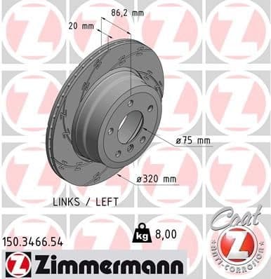 Brake Disc BLACK Z 150.3466.54
