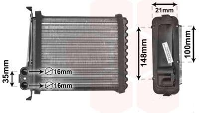 Heat Exchanger, interior heating 59006085