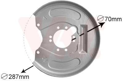 Splash Guard, brake disc 3225374