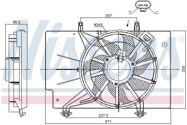 Fan, engine cooling 85910