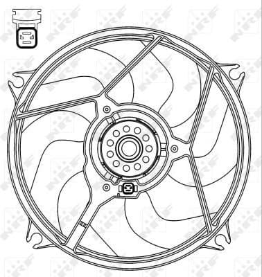 Fan, engine cooling 47069