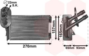Heat Exchanger, interior heating 58006173