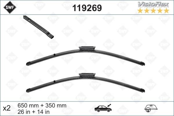 Wiper Blade DAS ORIGINAL SET 119269