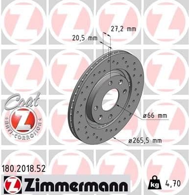 Brake Disc SPORT BRAKE DISC Z 180.2018.52