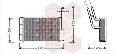 Heat Exchanger, interior heating 18006132