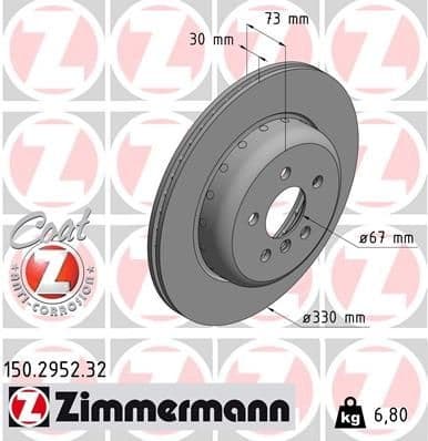 Brake Disc FORMULA F 150.2952.32