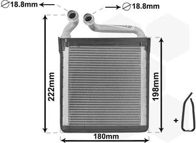Heat Exchanger, interior heating *** IR PLUS *** 58006256
