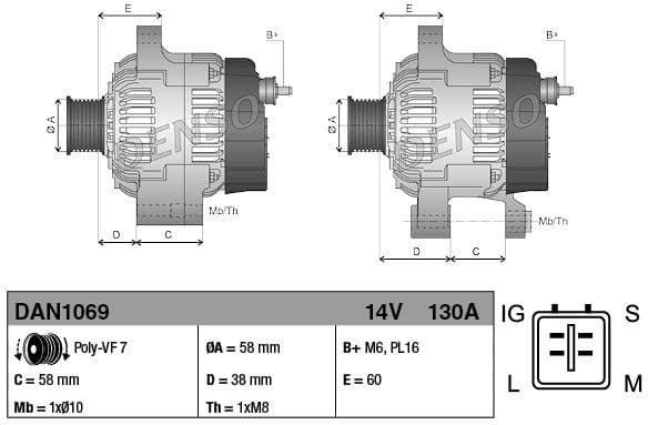 Alternator DAN1069 - image 3