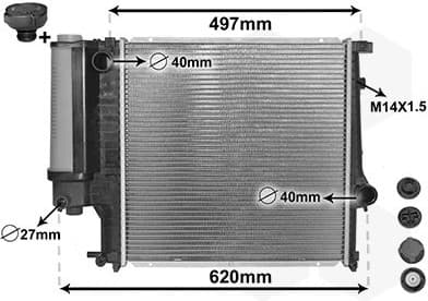 Radiator, engine cooling *** IR PLUS *** 06002124