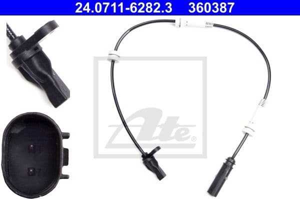 Sensor, wheel speed 24.0711-6282.3