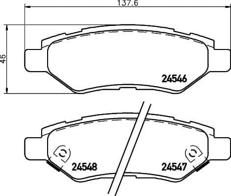 Brake Pad Set, disc brake PRIME LINE P09014