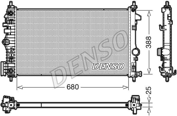 Radiator, engine cooling DRM20108