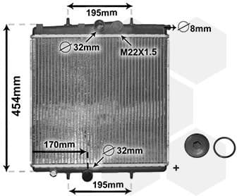 Radiator, engine cooling *** IR PLUS *** 40002188