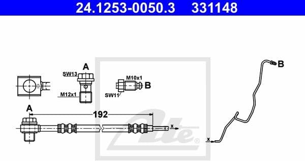 Brake Hose 24.1253-0050.3