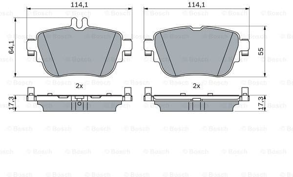 Brake Pad Set, disc brake 0 986 424 845