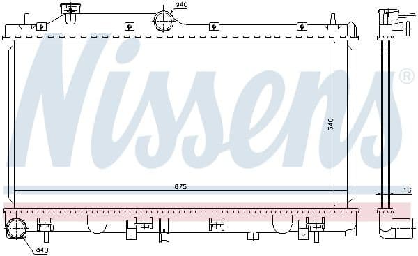 Radiator, engine cooling ** FIRST FIT ** 67719