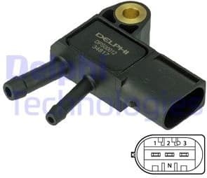 Sensor, exhaust pressure DPS00012