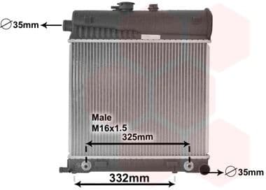 Radiator, engine cooling 30002150