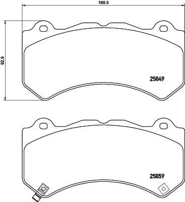 Brake Pad Set, disc brake PRIME LINE P37018