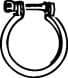 Clamping Piece, exhaust system 80411