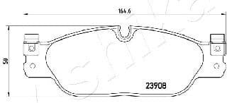 Brake Pad Set, disc brake 50-00-0345