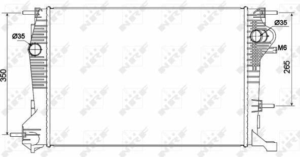 Radiator, engine cooling 53136