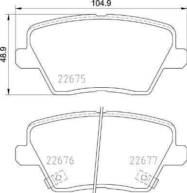 Brake Pad Set, disc brake PRIME LINE P30109