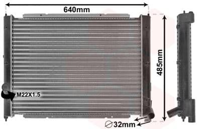 Radiator, engine cooling 58002034